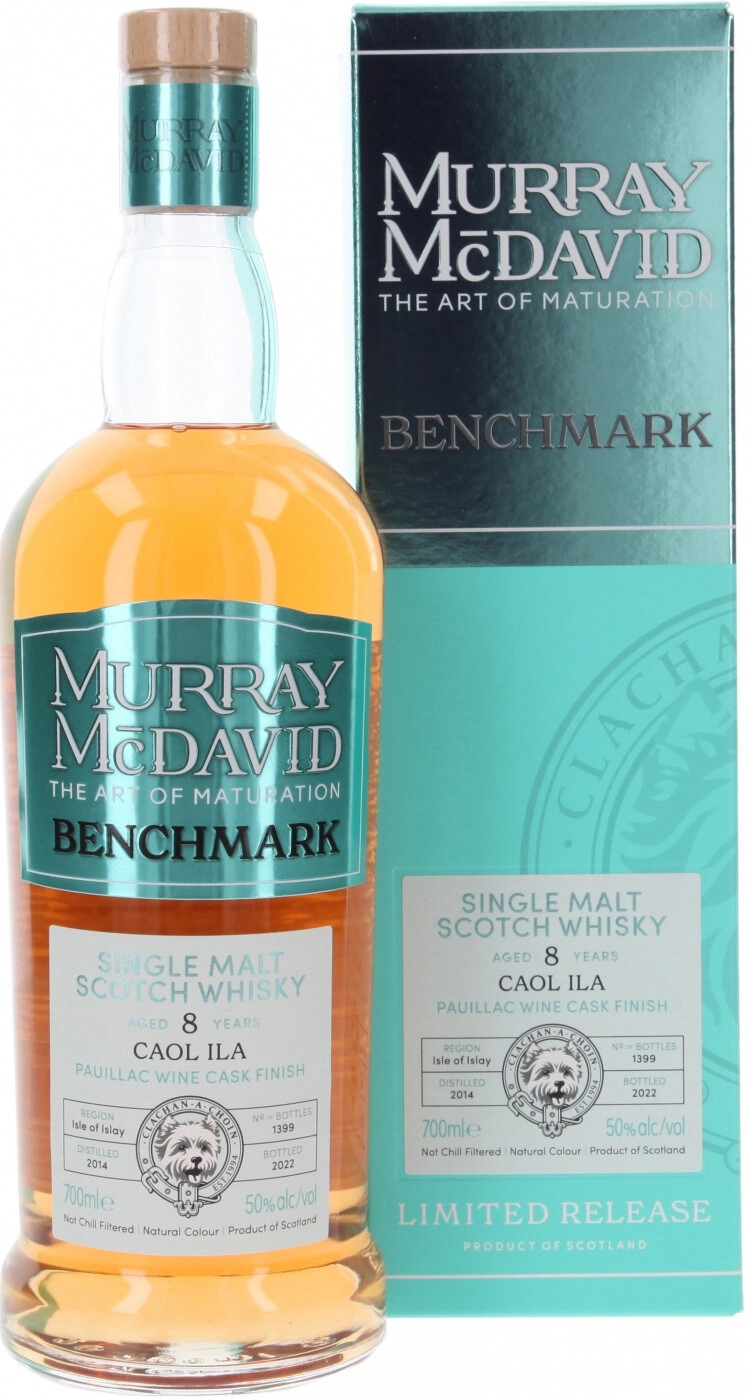 Виски Murray McDavid Benchmark Caol Ila 8 Years Old gift box 700 мл 50%