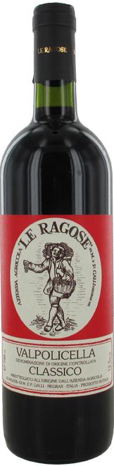 Вино Le Ragose Valpolicella Classico Ле Рагозе Вальполичелла Классико 2017 750 мл
