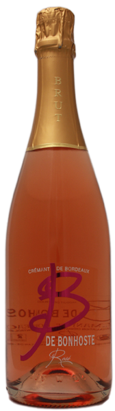 Игристое вино  Cremant de Bordeaux B de Bonhoste Brut  Rose 750 мл