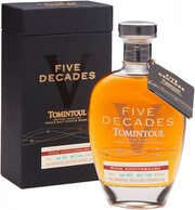 Виски Tomintoul Five Decades Speyside Glenlivet Single Malt Scotch Whisky gift box Т