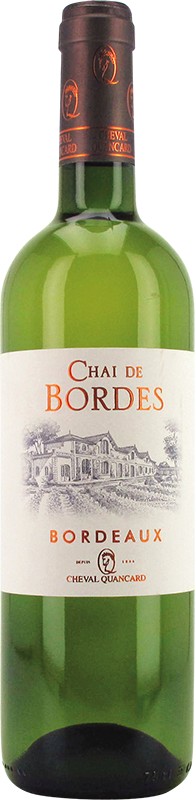 Вино Cheval Quancard Chais des Bordes blanc Bordeaux Шеваль Канкар Ше де Борд Блан Бордо 2014 700 мл