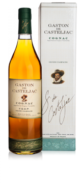 Коньяк Grande Champagne AOC. Gaston de Casteljac. VSOP gift box, Гранд-Шампань Гастон де Кастельжак VSOP в п/у