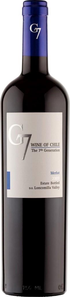 Вино Vina Carta Vieja G7 Merlot Джи 7 Мерло 2019 750 мл