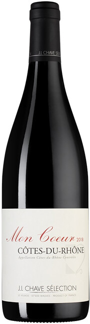 Вино Chave Mon Coeur  Cote-du-Rhone AOC  Мон Кёр  Кот-дю-Рон 2018 750 мл