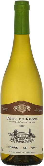 Вино FDL  "Chevalier Bois Jalere" Cotes du Rhone AOP Blanc   2019  750 мл