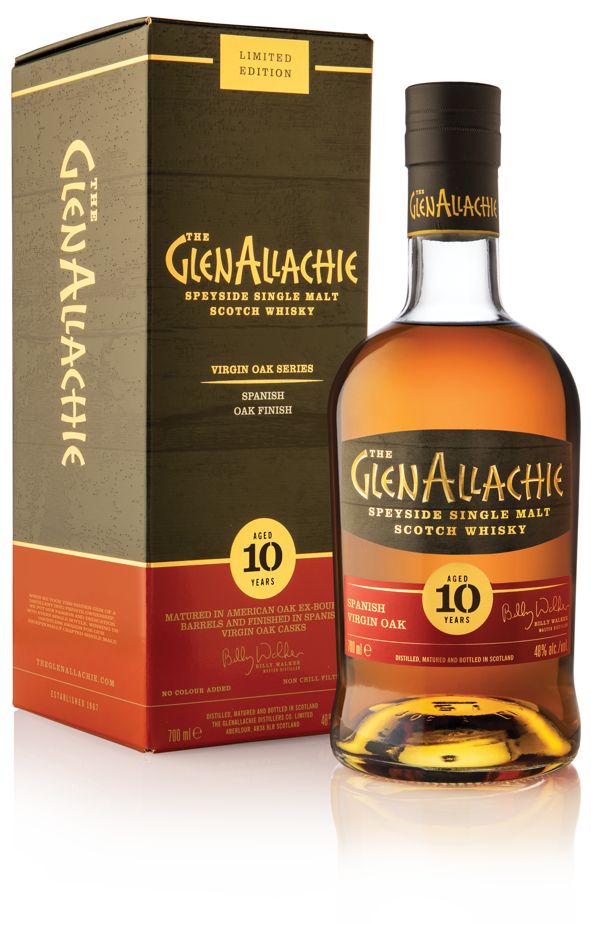 Виски The  GlenAllachie 10 Year Old Spanish Virgin Oak  700 мл  48%