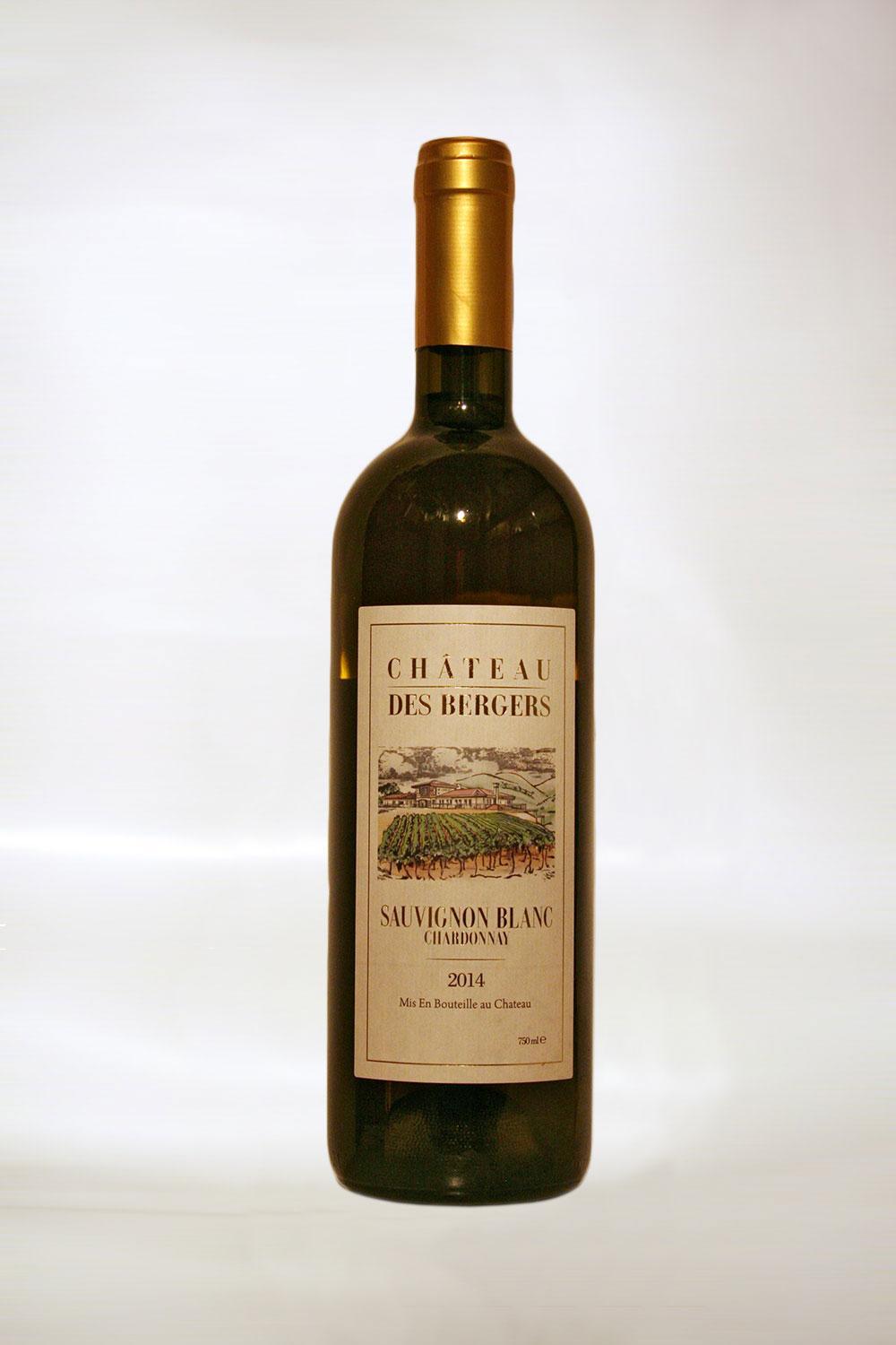 Вино Chateau des Bergers Sauvignon Blanc Chardonnay Шато де Берже Совиньон Блан Шардоне 2014 750 мл