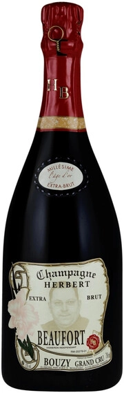 Вино игристое  Bouzy Grand Cru AOC Herbert Beaufort  I`Age d`Or 2016  750 мл