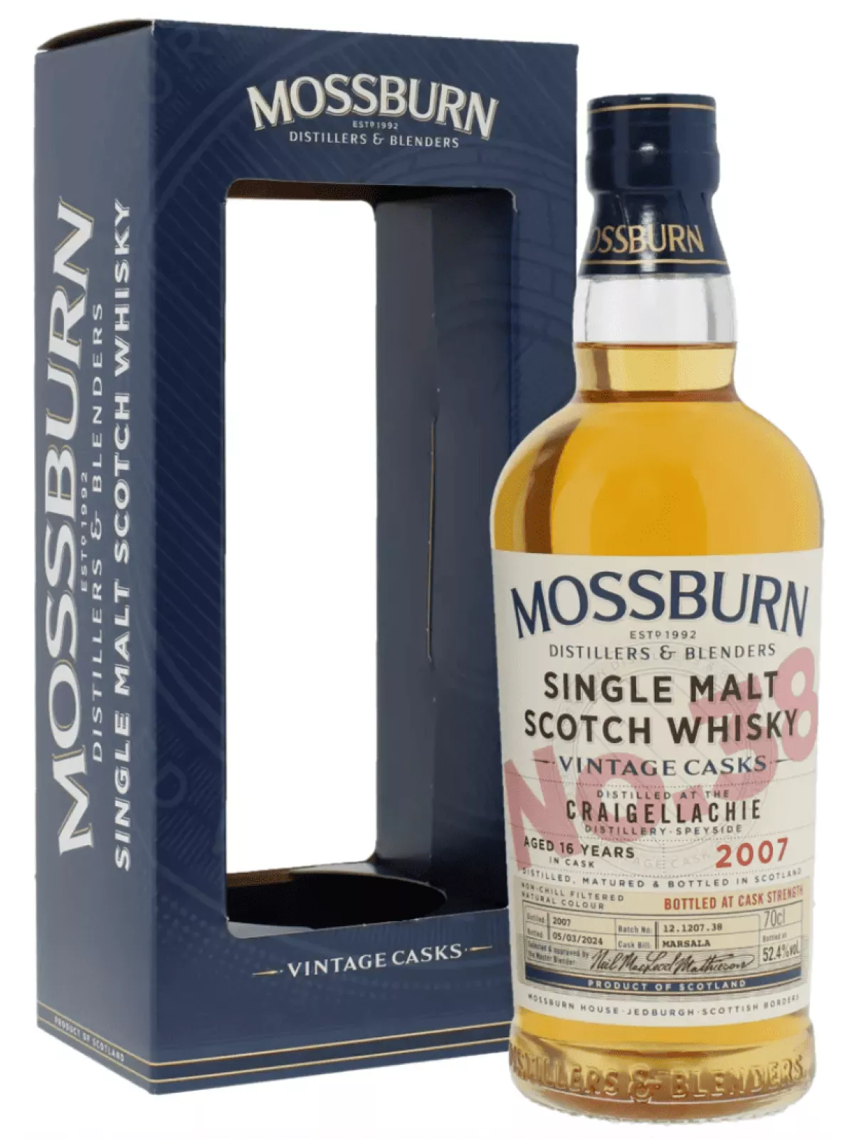 Виски Mossburn Craigellachie 16 Year Old Vintage Casks gift box  700 мл