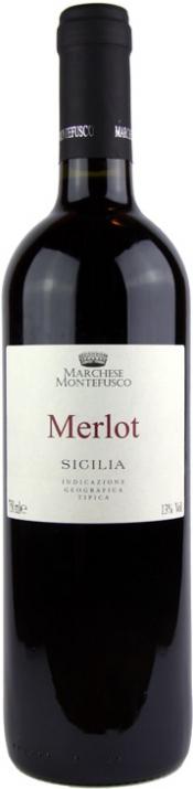 Вино  Marchese Montefusco Merlot  Sicilia IGT   2015 750 мл