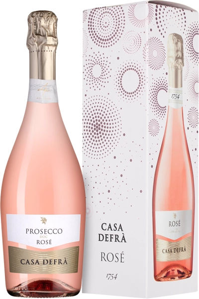 Игристое вино Casa Defra Prosecco Rose gift box  750 мл