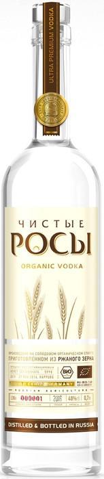 Водка Чистые Росы из ржаного зерна 1000 мл