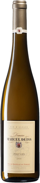 Вино Domaine Marcel Deiss Pinot Gris, Домен Марсель Дайс Пино Гри бел.п/сух.2014 750 мл