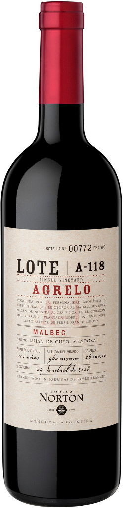 Вино   Norton  Lote   Agrelo A-118   Нортон, Агрело, Лоте А-118   2018  750 мл