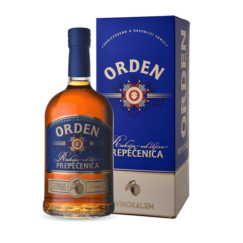 Ракия  Orden Plum  700 мл  gift box   40%