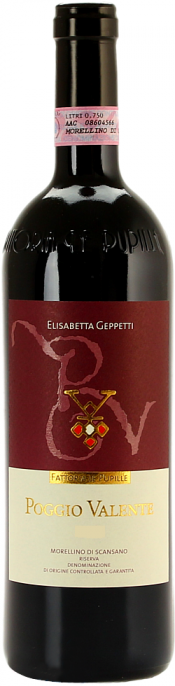 Вино Fattoria Le Pupille Poggio Valente Morellino di Scansano Riserva DOC Поджо Валенте   2010  1500 мл