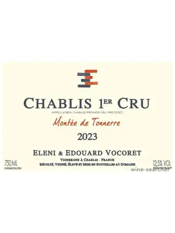 Вино Domaine Eleni et Edouard Vocoret Chablis Premier Cru Montee de Tonnerre  2023  750 мл