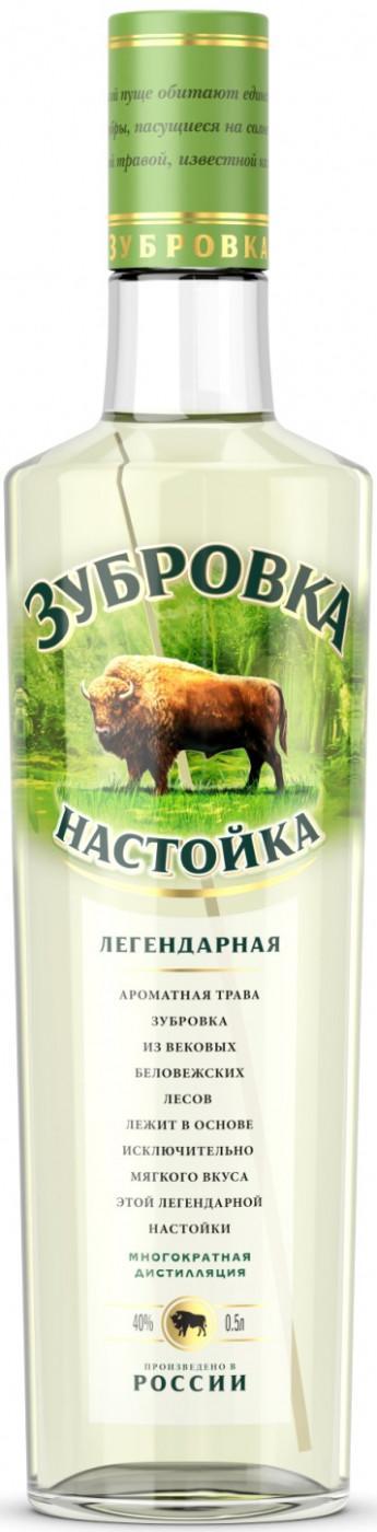 Настойка горькая Зубровка Легендарная 500 мл