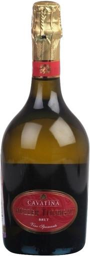 Игристое вино  Cavatina Muller Thurgau Brut Каватина  Мюллер-Тургау Брют 750 мл
