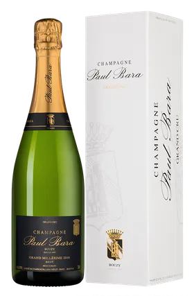 Шампанское Paul Bara Grand Millesime Brut Grand Cru Bouzy  2018 gift box  750 мл