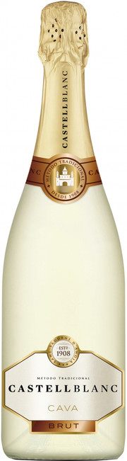 Игристое вино "Castellblanc" Brut  Cava DO    2016 750 мл