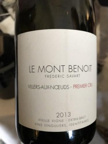 Шампанское Savart Le Mont Benoit Villers-Aux-Noeuds Extra Brut Premier Cru Champagne AOC  Савар   Ле Мон Бенуа Виле о Нуо Экстра Брют Премье Крю Шампань 2013 750 мл