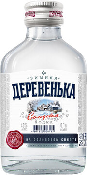 Водка  Зимняя деревенька  Альфа 100 мл