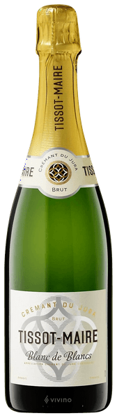 Игристое вино  Tissot-Maire Cremant  du Jura Blanc de  Blancs Brut  750 мл 8,5%