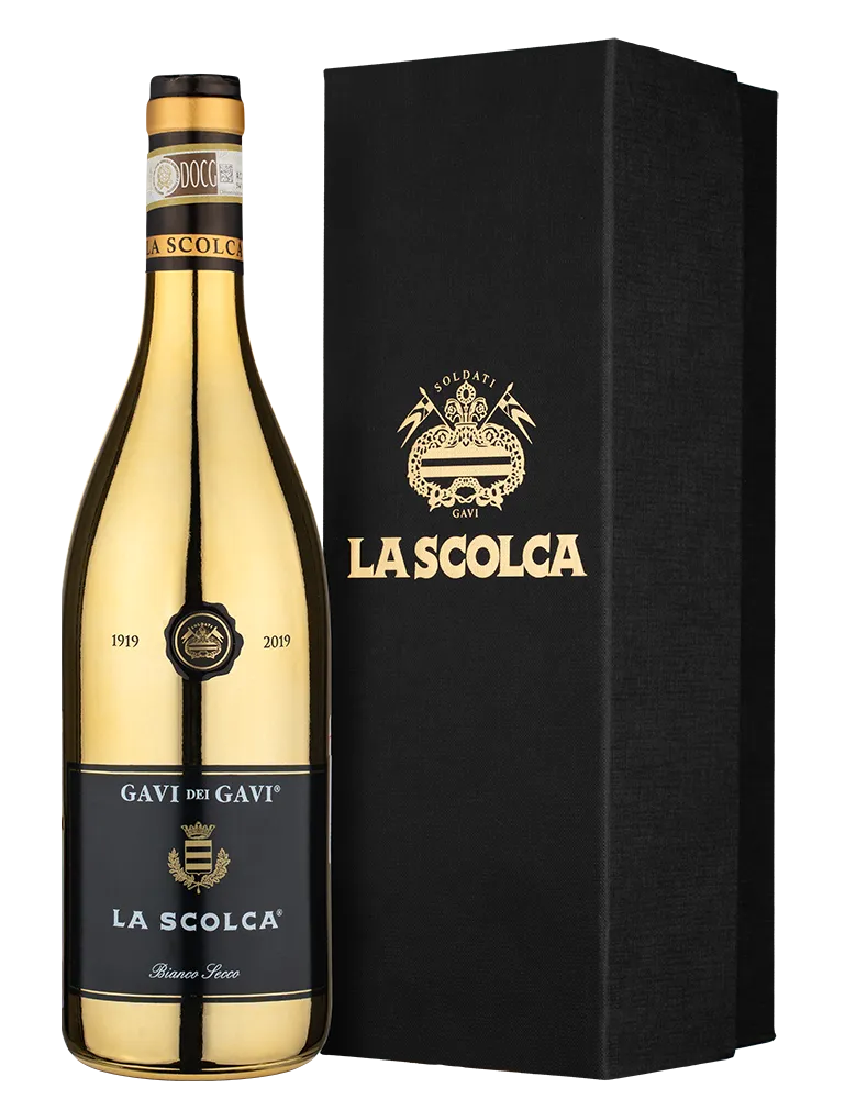 Вино Gavi dei Gavi (Etichetta Nera) La Scolca gift box  2024 750 мл