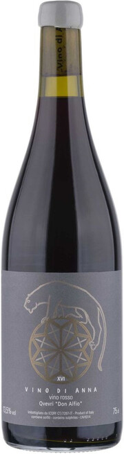 Вино  Vino di Anna Qvevri Don Alfio Вино ди Анна Квеври Дон Альфио 2016 750 мл