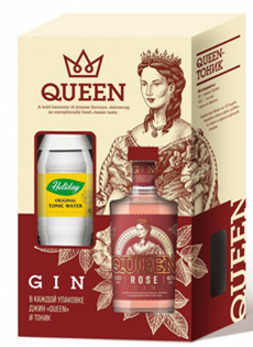 Джин   Queen Rose    gift box 500 мл