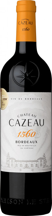 Вино Chateau Cazeau 1560 Bordeaux AOC 1560 750 мл