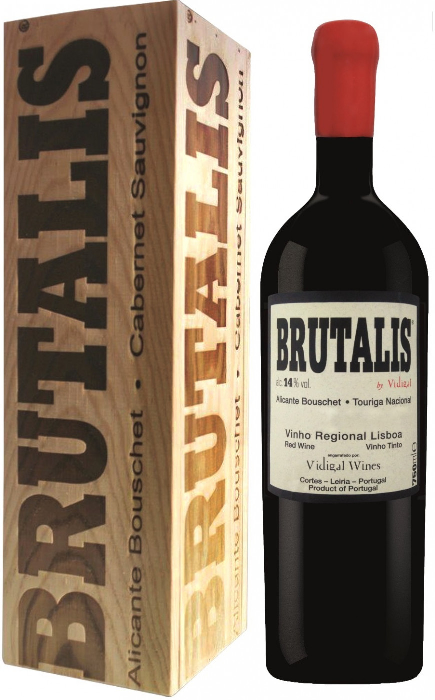 Вино Brutalis Vidigal Vinho Regional Lisboa wooden box 2018 750 ml 15%