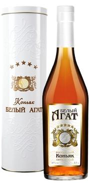 Коньяк Белый Агат, 5 звезды,в подарочной коробке, 500 мл