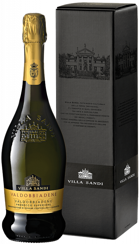 Вино игристое Villa Sandi Valdobbiadene Prosecco Superiore DOCG Extra Dry  gift box  2019 750 мл
