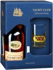 Виски Yacht Club gift box with glass   700 мл