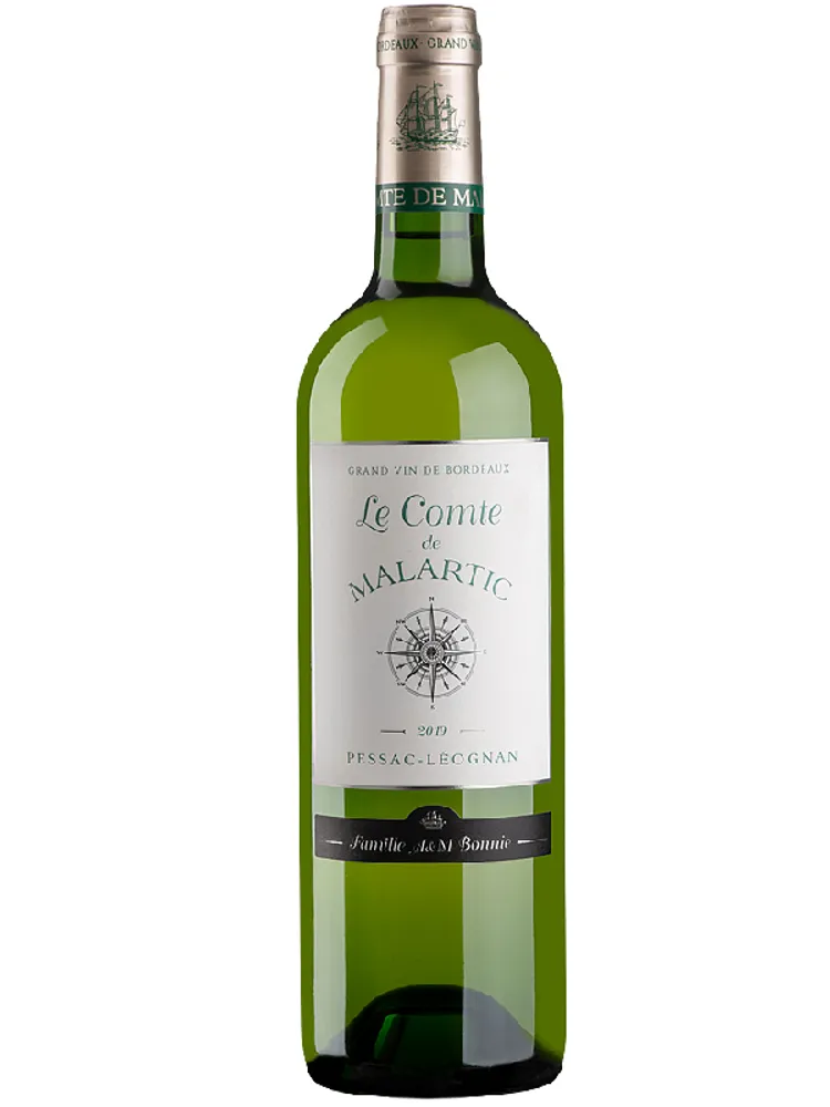 Вино  Le Comte de Malartic Pessac-Leognan AOC white  2020 750 мл