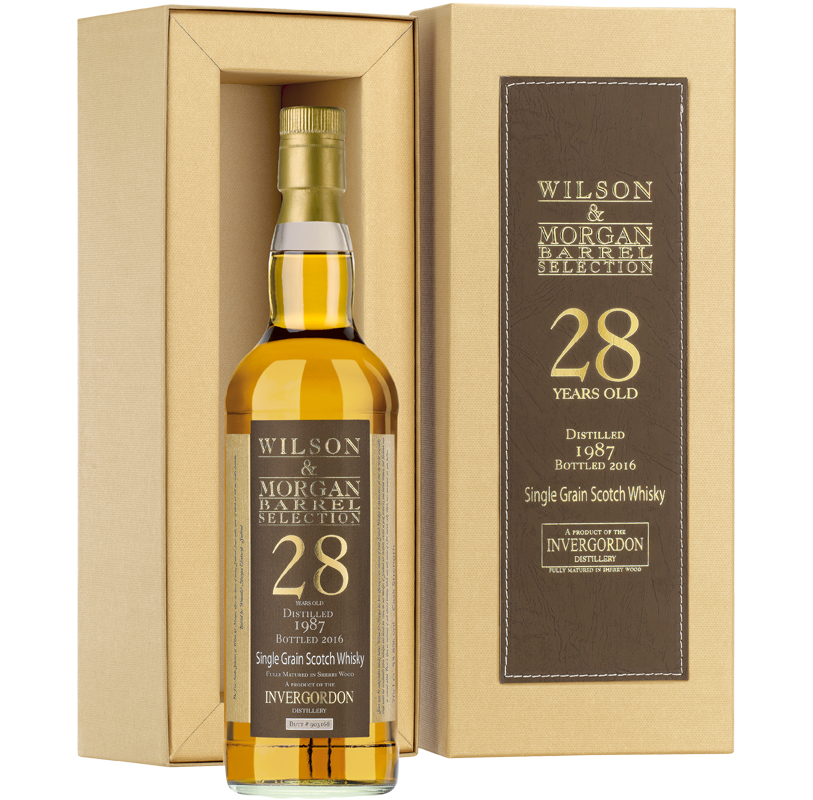 Виски Invergordon Sherry Wood №903168, Strength 56,5% 70cl., Инвергордон Шерри Вуд, 1987 г,  в подарочной коробке