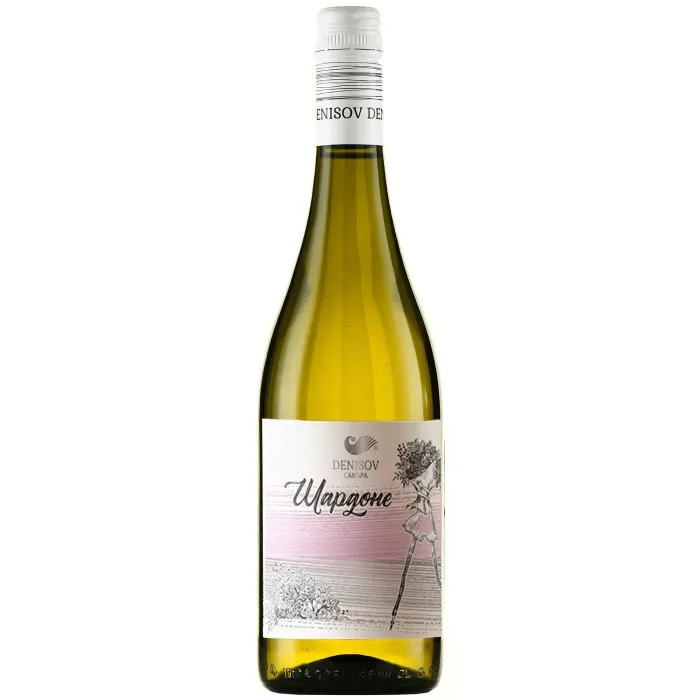 Вино    Денисов Шардоне  белое сухое  2024 750 мл 11,7 %