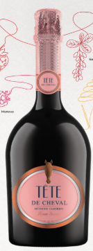 Игристое вино  Tête de Cheval Rose sweet 750 мл
