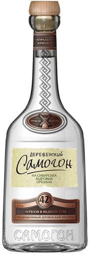 Водка  Деревенский Самогон На сибирских кедровых орешках  500 мл