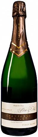 Шампанское Piollot Père et Fils 'Cuvee Pinot Blanc' Extra Brut AOC Пьолло Пер е Фис  'Кюве Пино Блан' Экстра Брют AOC 2010 750 мл