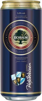Пиво Eichbaum HefeWeizen Dunkel in can Эйхбаум ХефеВайцен Дункель в жестяной банке 500 мл