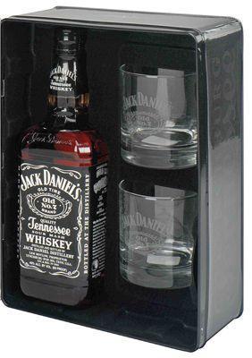 Виски Jack Daniels with glasses 700 мл