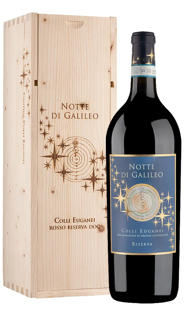 Вино Notte di Galileo Riserva Colli Euganei DOC wooden box  2018  1,5 л