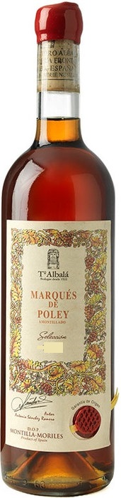 Вино ликерное сухое Montilla-Moriles DO Marques de Poley Amontillado Seleccion 1952 750 мл