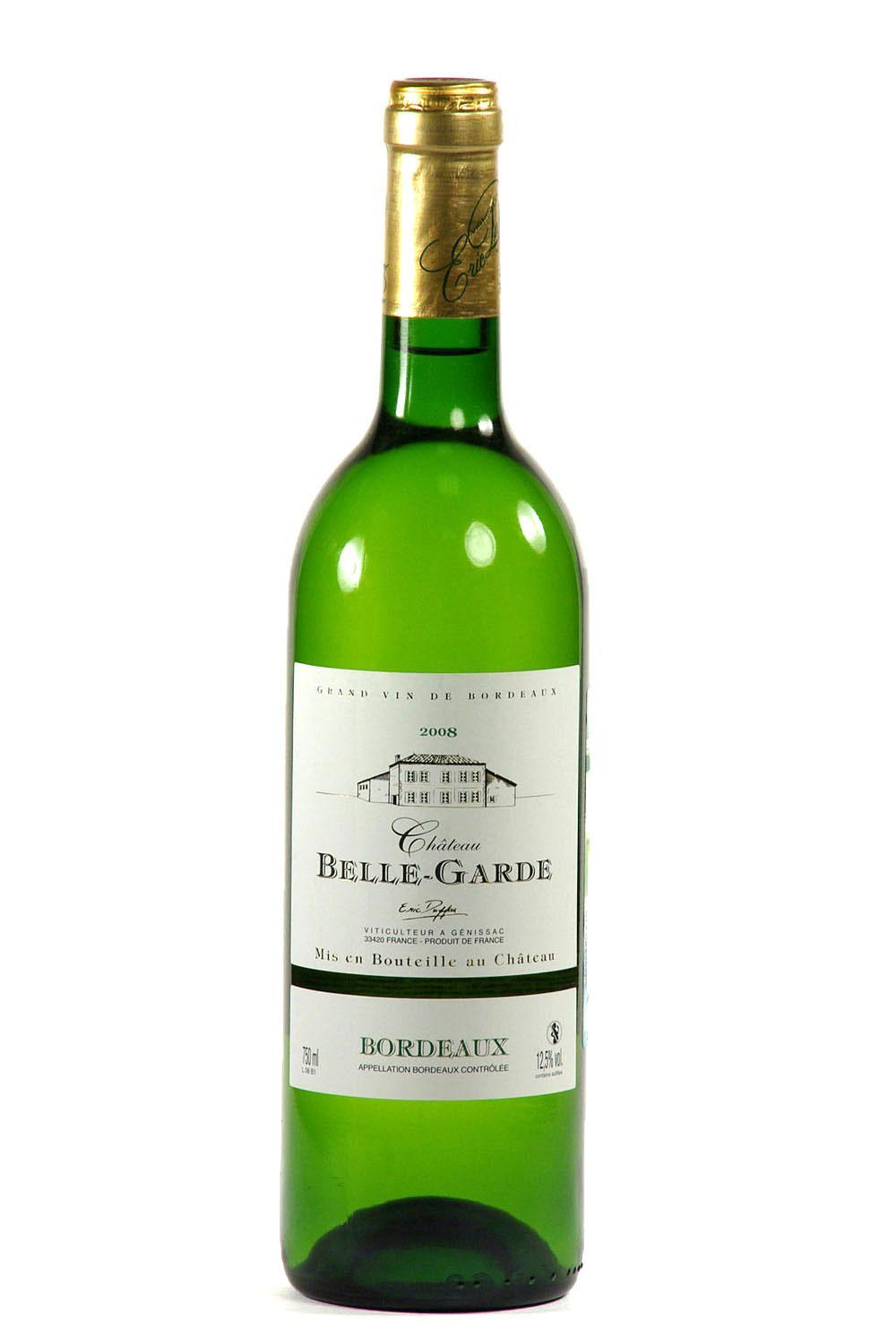 Вино Chateau Belle-Garde Blanc Bordeaux AOC Шато Бель-Гард Блан Бордо белое сухое 2013 750 мл