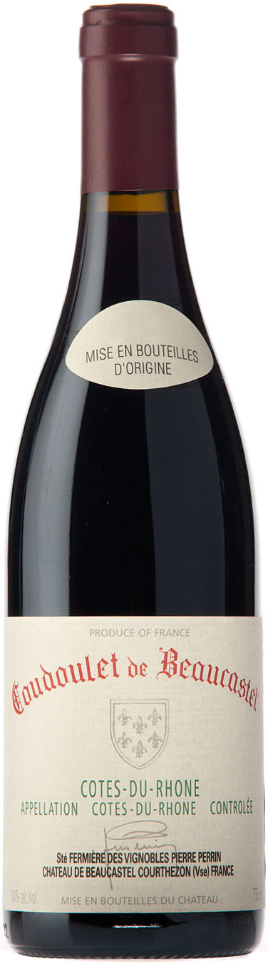 Вино  Perrin et Fils "Coudoulet de Beaucastel" Cotes du Rhone  2016 750 мл