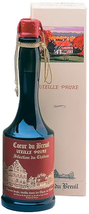 Бренди Chateau du Breuil  Coeur du Breuil  Vieille Prune Selection du Chateau Pays d'Auge   gift box   700 мл
