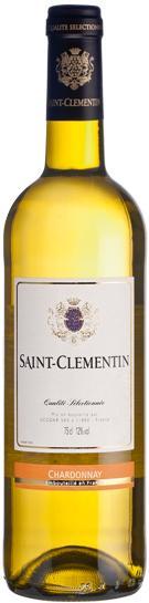Вино  Saint-Clementin Chardonnay  blanc sec Сэн-Клементэн  Шардоне   750 мл